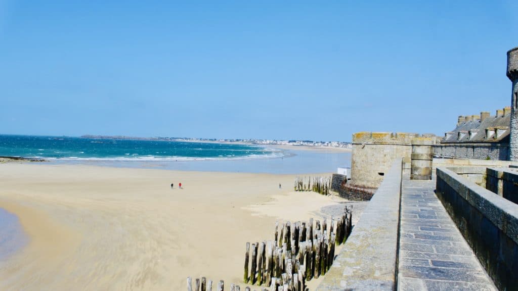 plage du sillon à saint-malo
