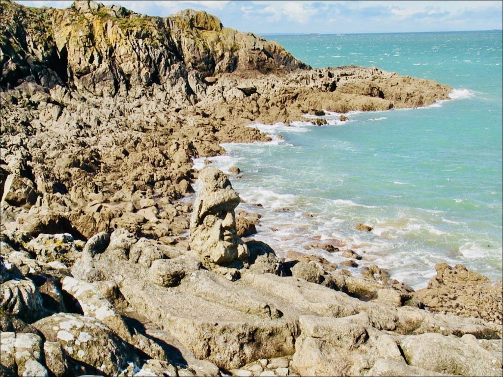 Rochers sculptés de Rothneuf sur la Côte d'Émeraude